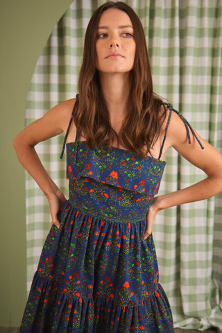 Hunter Bell Dolly Dress, Midnight Garden