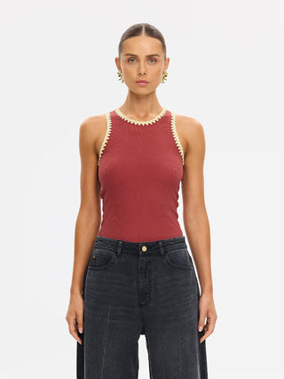 Kivari Tallulah Spliced Tank, Brick