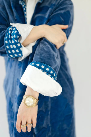 Eleanor James Caption Duster, Midnight Rider Blue