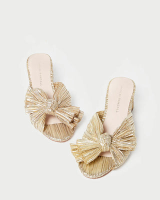 Loeffler Randall Emilia Pleated Knot Mule, Gold