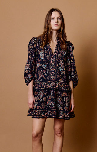 Cleobella Emily Mini Dress, Bois Print