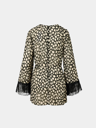 Roame. Pandora Fringe Dress, Sauvage Noir