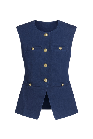Anna Cate Ella Vest, Denim