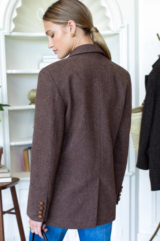 Emerson Fry Atelier Blazer, Chestnut Wool Tweed