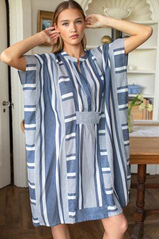 TS Love Tomas Emerson Short Caftan, Varied Stripe