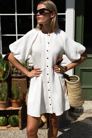 Love Tomas Bastille Short Dress, Star White