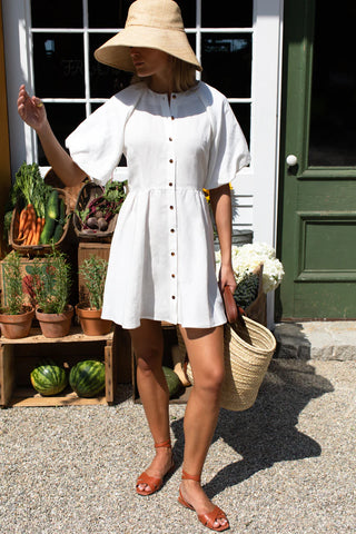 Love Tomas Bastille Short Dress, Star White