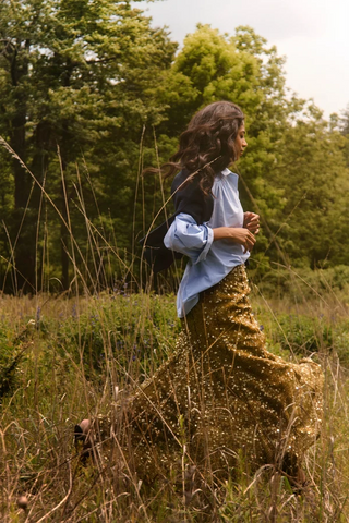 Hunter Bell Lindsey Skirt, Moss Sequin