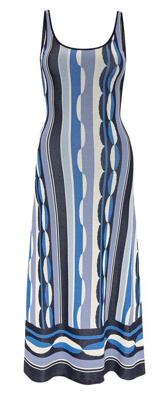 Misa Tali Dress, Geo Stripe Knit