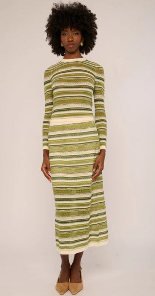 Love the Label Andrea Space Dyed Knit Top, Green Space Dye