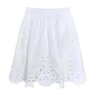 TS Hunter Bell Corinne Mini Skirt, White