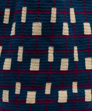 Guanabana Hazel Tote, Navy & Beige