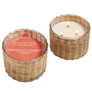 Field + Fleur 3 Wick Candle, Grapefruit Pomelo
