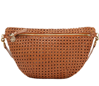 Clare V. Grande Fanny, Tan Rattan