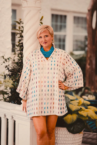 Holly Shae CeCe Dress, Multi Slub Stripe