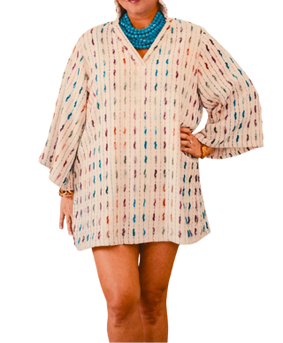 Holly Shae CeCe Dress, Multi Slub Stripe