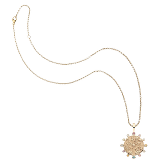 Jane Win Hope Petite Embellished Coin 16"-18", Classic Rolo