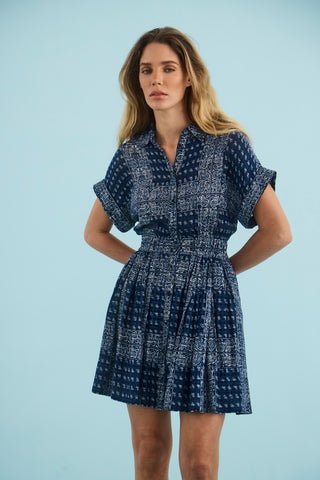 Hunter Bell Howard Dress, Inkwell Paisley