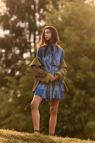 Hunter Bell Howard Dress, Inkwell Paisley
