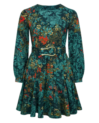 Anna Cate Diandra Dress, Teal Floral