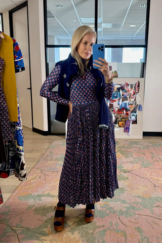 Hunter Bell Sabine Dress, Autumn Fleur Navy