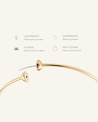 Jenny Bird Medium Icon Hoops, Gold