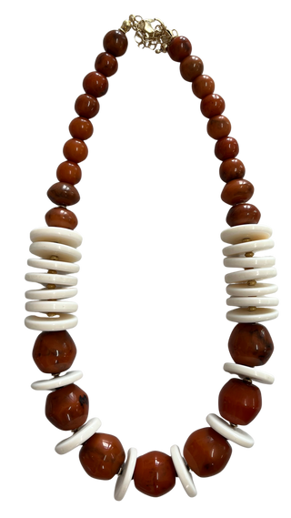 Market Bead Necklace, Sienna