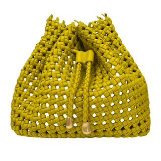 Naghedi Mallorca Medium Bucket Open Weave Tote, Ochre