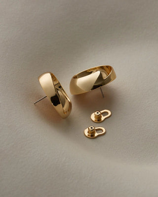 Jenny Bird Renzo Earrings, High Polish Gold