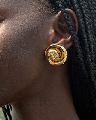 Jenny Bird Renzo Earrings, High Polish Gold