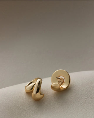Jenny Bird Gio Earrings, High Polish Gold