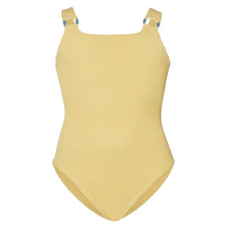 Hunza G Domino Kids Swimsuit, Butter