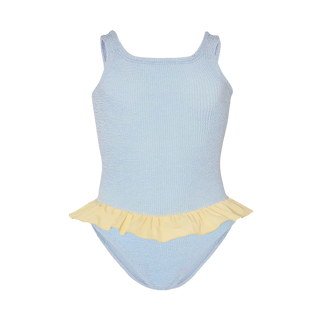 Hunza G Domino Kids Denise Duo, Metallic Ice Blue Butter