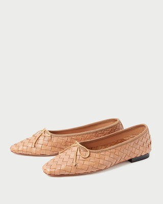 Loeffler Randall Landry Woven Flat, Honey