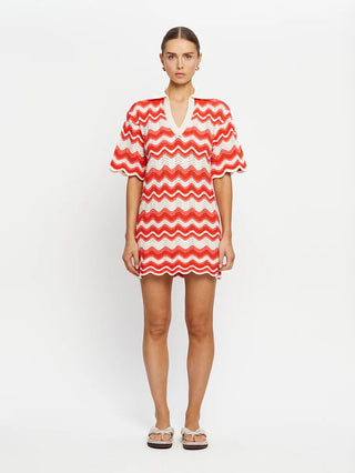 Kivari Leighton Mini Dress, Coral