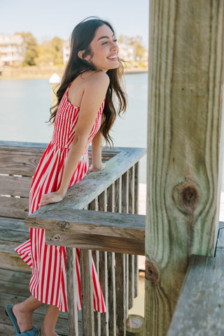Livro Stroll Dress, Red Stripes