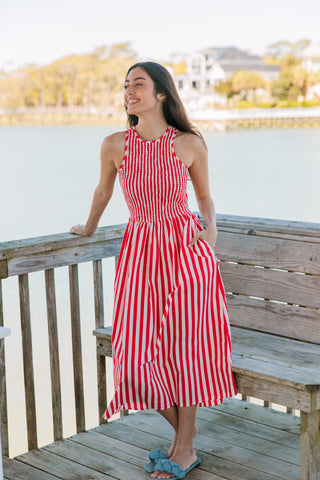 Livro Stroll Dress, Red Stripes