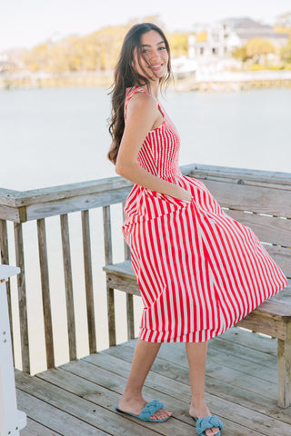 Livro Stroll Dress, Red Stripes