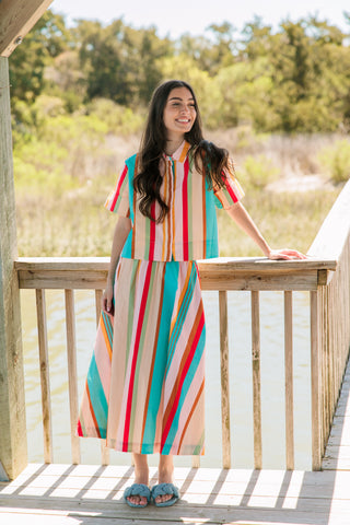Livro Pavilion Skirt, Amberline Stripes