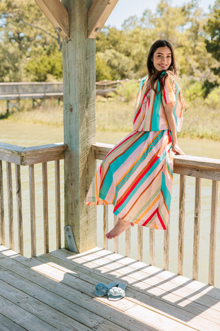 Livro Pavilion Skirt, Amberline Stripes