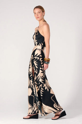 Poupette St. Barth Long Dress Stella VS, Black Oasis