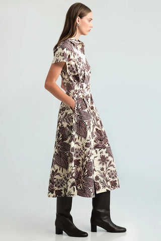 Cara Cara Sawyer Dress, Linden Bloom Ivory