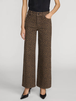 Frame LE Slim Palazzo, Leopard