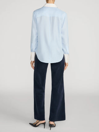 Frame LE Slim Palazzo Modernist Pocket Corduroy, Navy