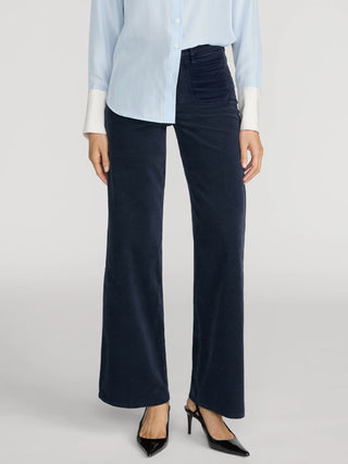 Frame LE Slim Palazzo Modernist Pocket Corduroy, Navy