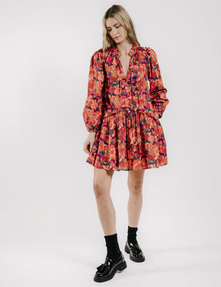 Love the Label Edith Long Sleeve Dress, Prospect Flower Liberty Print