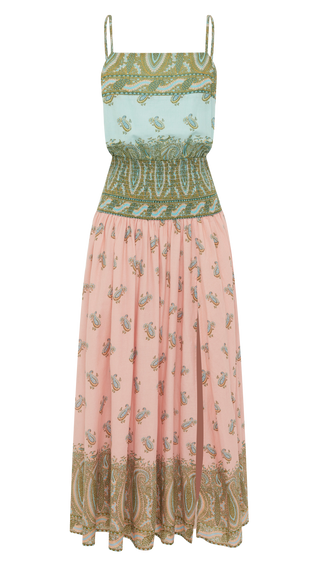 BOTEH Lucent Drop Waist Maxi, Pastel Patchwork