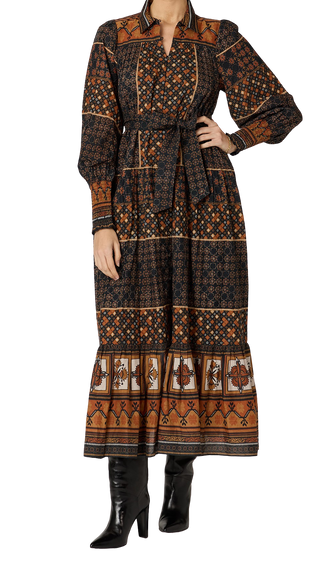 Cleobella Lucy Ankle Dress, Zocalo Print