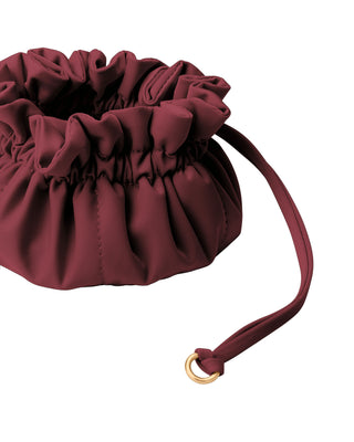 Naghedi Lotus Petit Jewelry Pouch, Bordeaux