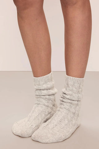 Eberjey Cozy Socks, Light Heather Grey